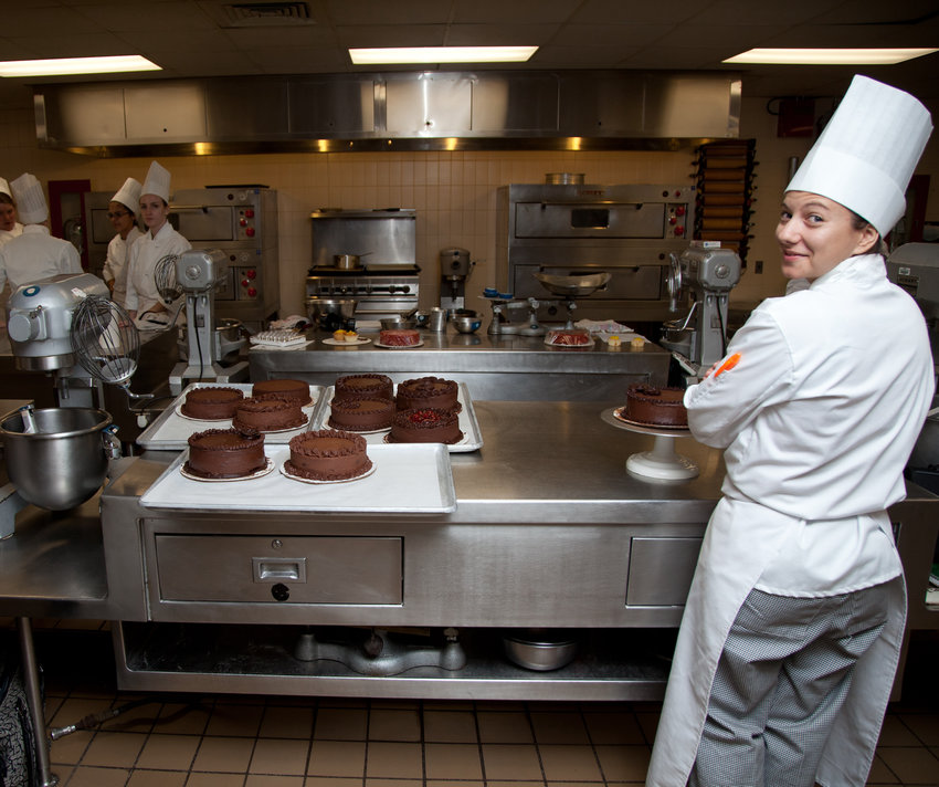 Chefs at work in SUNY Sullivan's Hospitality Institute.